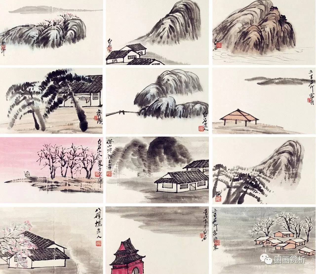 中国100名最著名画家系列-大写意国画齐白石