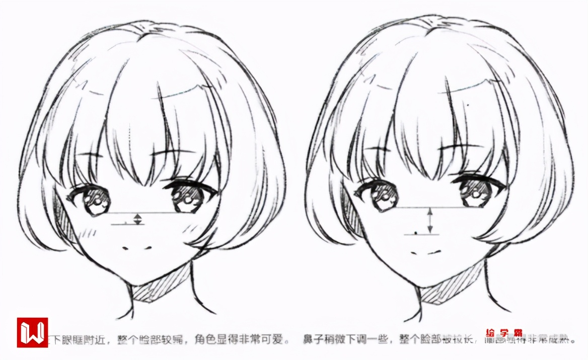 漫画鼻子怎么画简单又漂亮？鼻子动漫画法