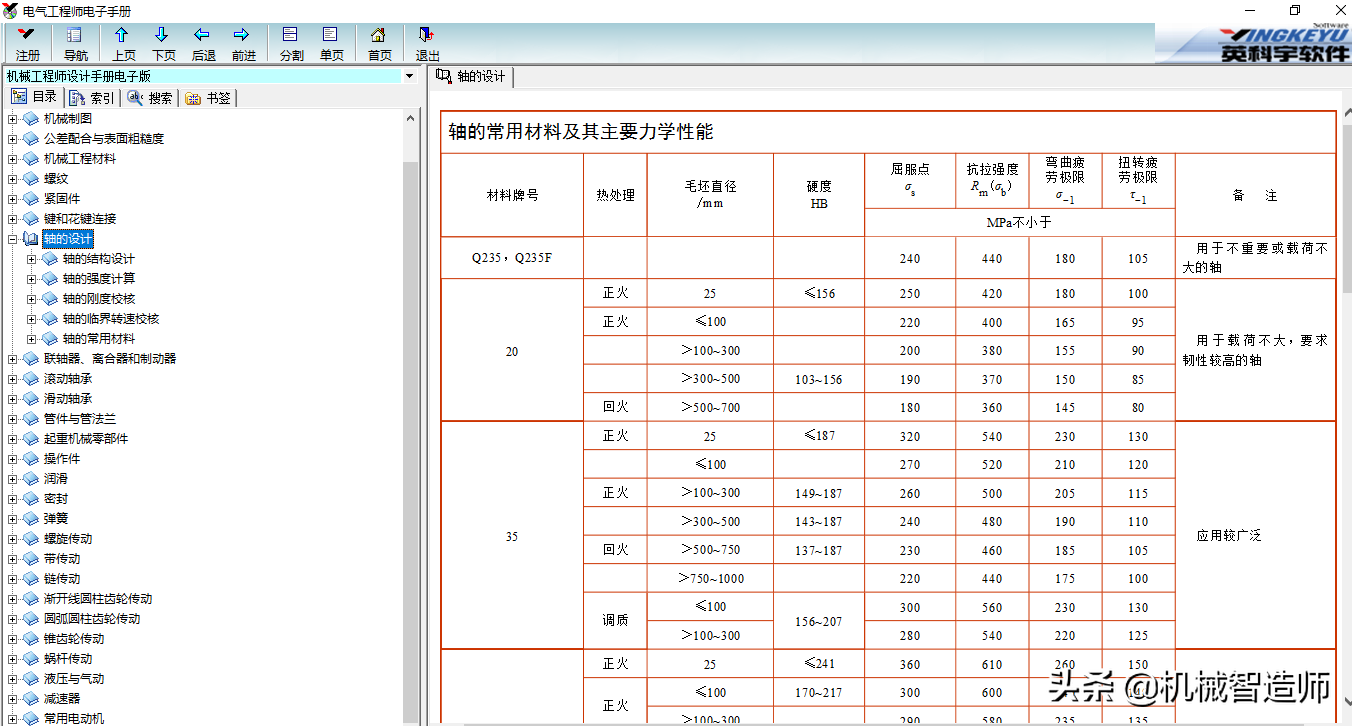 一款软件版手册，机械与电气设计电子手册，免费获取