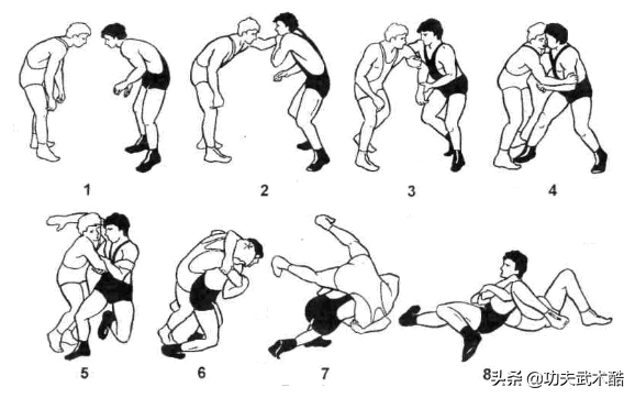摔跤规则(图解摔跤9种技巧，集中国跤、桑博、柔道、相扑、角力之精华)