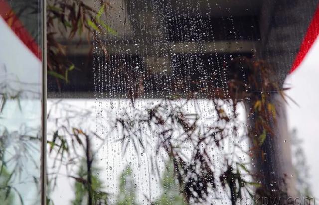 雨中，一湖的水泛起幸福的涟漪！