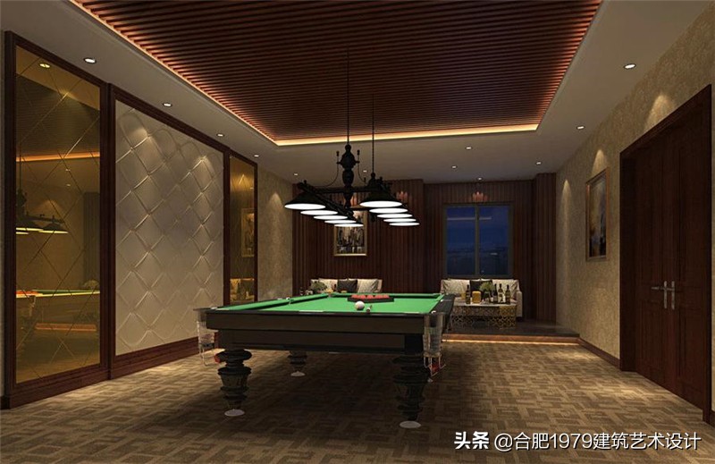 合肥台球会所设计案｜合肥台球室设计效果图欣赏