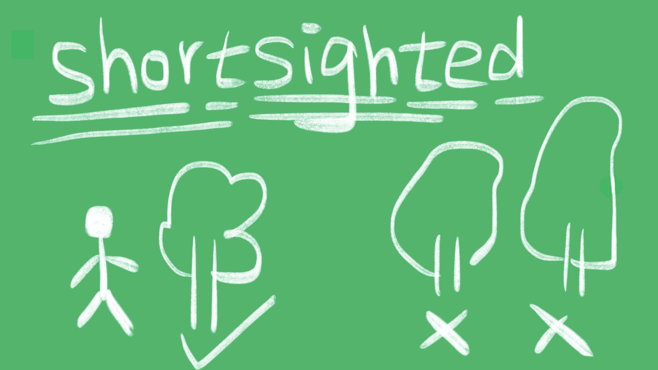 shortsighted/nearsighted什麼意思