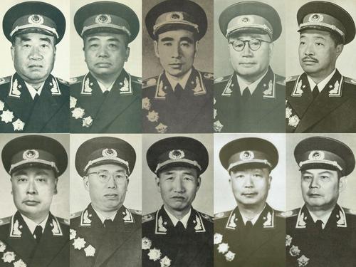 开国十大元帅：朱德、彭德怀、林彪、刘伯承、贺龙、陈毅、罗荣桓、徐向前、聂荣臻、叶剑英