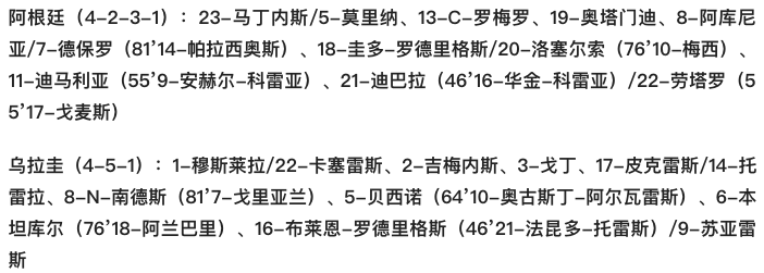 世界杯南美区预选赛赛程阿根廷(世预赛-迪巴拉助攻天使破门 梅西替补出场 阿根廷1-0乌拉圭26场不败)