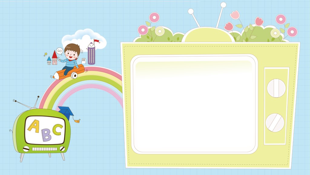 校园系列！第908期：可爱欢乐卡通儿童PPT模板，可直接编辑