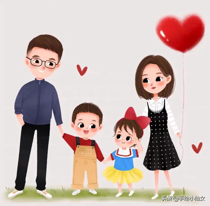 换一换你的头像吧 多款亲子卡通头像 最圆的月亮 还是家的方向