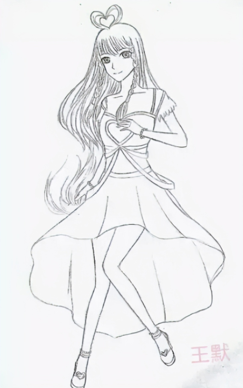 叶罗丽仙子简笔画(将叶罗丽人物给"简化",罗丽依旧仙气飘飘,孔雀太