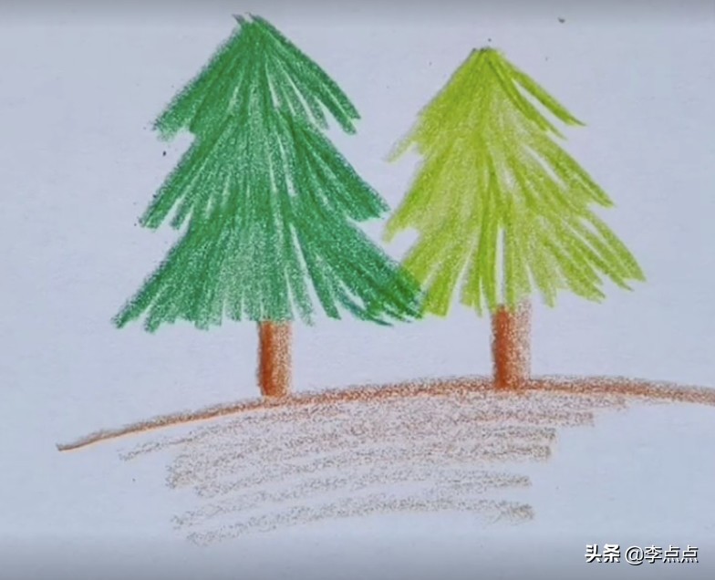 简笔画|超简单小松树