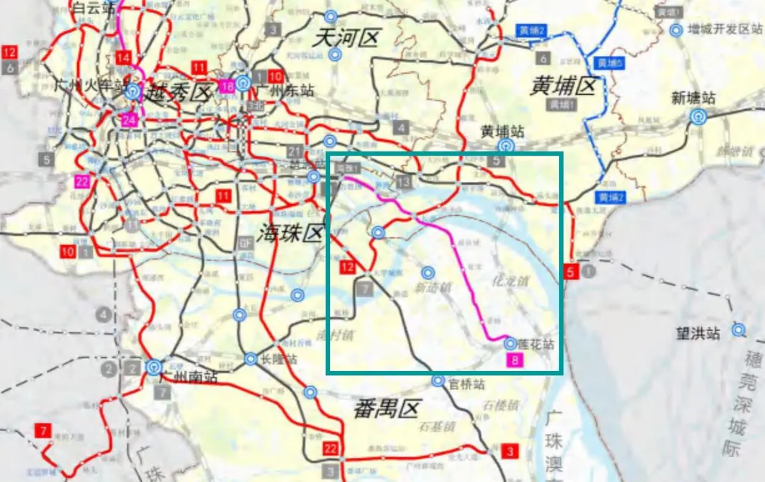 难！广州新一轮地铁规划出炉，这些“缺铁”片区还得再等10年？