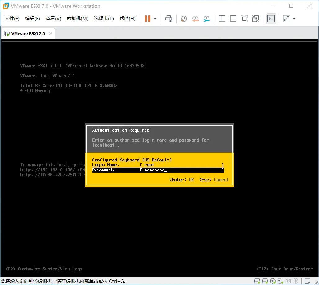 VMware ESXi 7安裝指導
