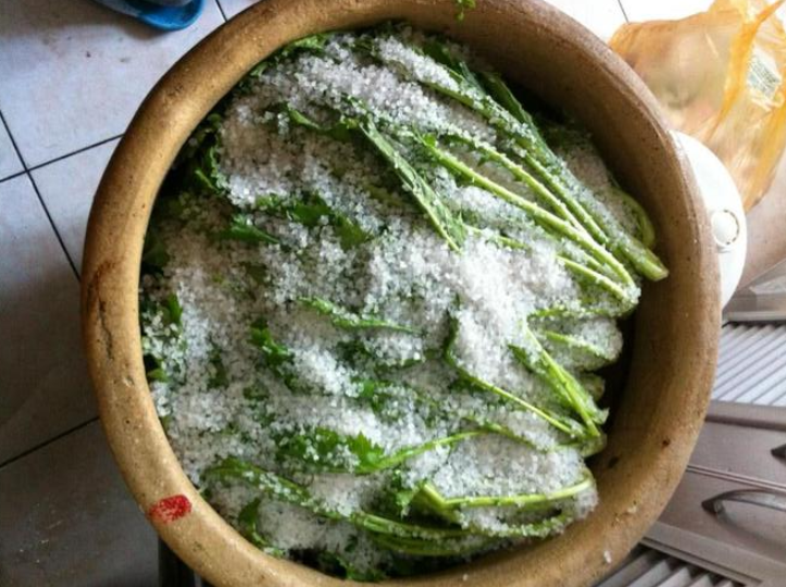 腌雪里蕻多少时间可以食用(腌雪里蕻,不能直接撒盐!