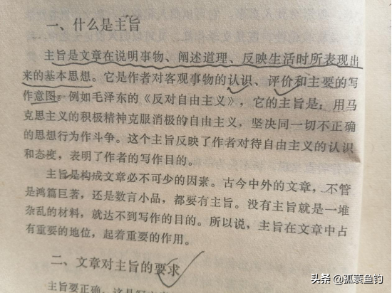 篇有主旨：寻找主旨句