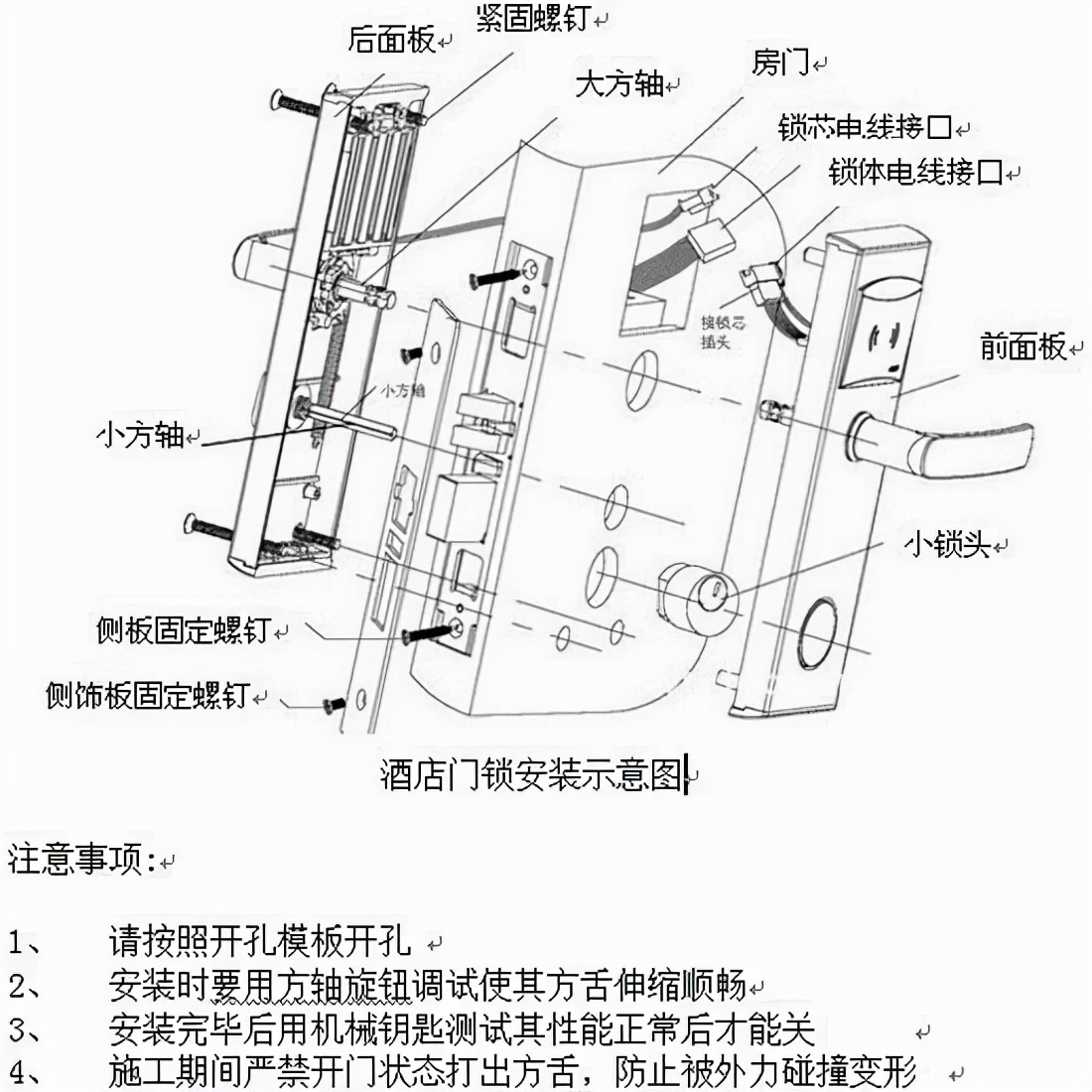 原来公寓门锁是这样装的