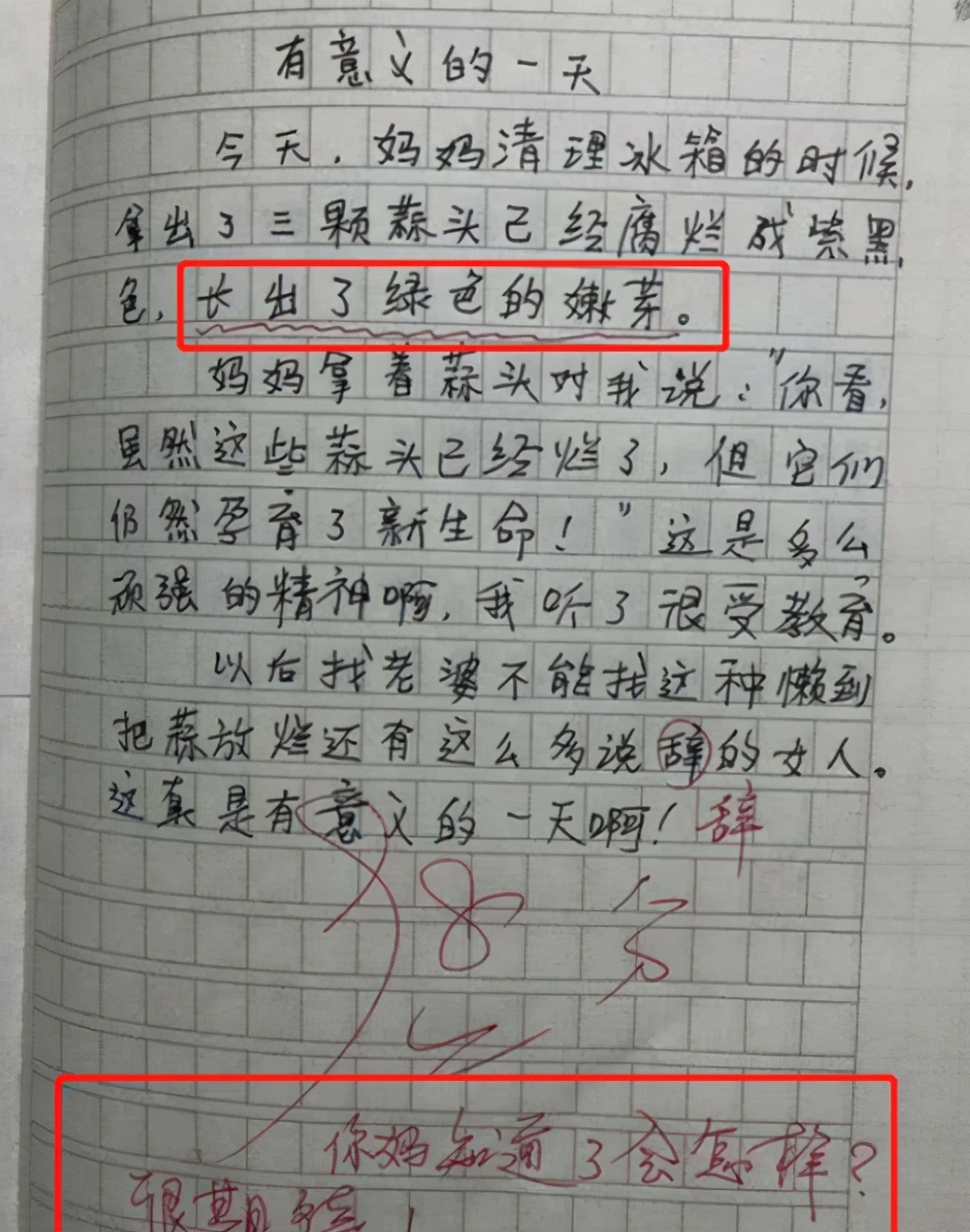 小学生作文《热死了》火了，有成为段子手的潜质，写得很搞笑