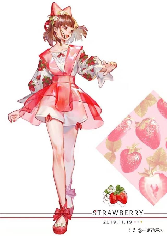 大神将水果"拟人娘化",葡萄像贵妇,草莓甜的像邻家小妹