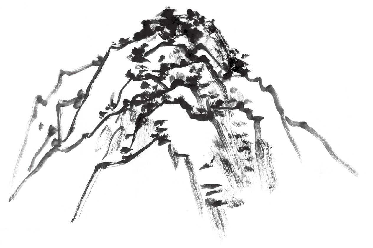 教你3种山的画法,简单易学,学会画山很简单