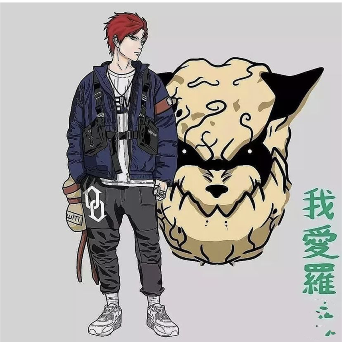 当《火影忍者》中的人物都穿上了潮牌服装,可能颜值要重新排序了