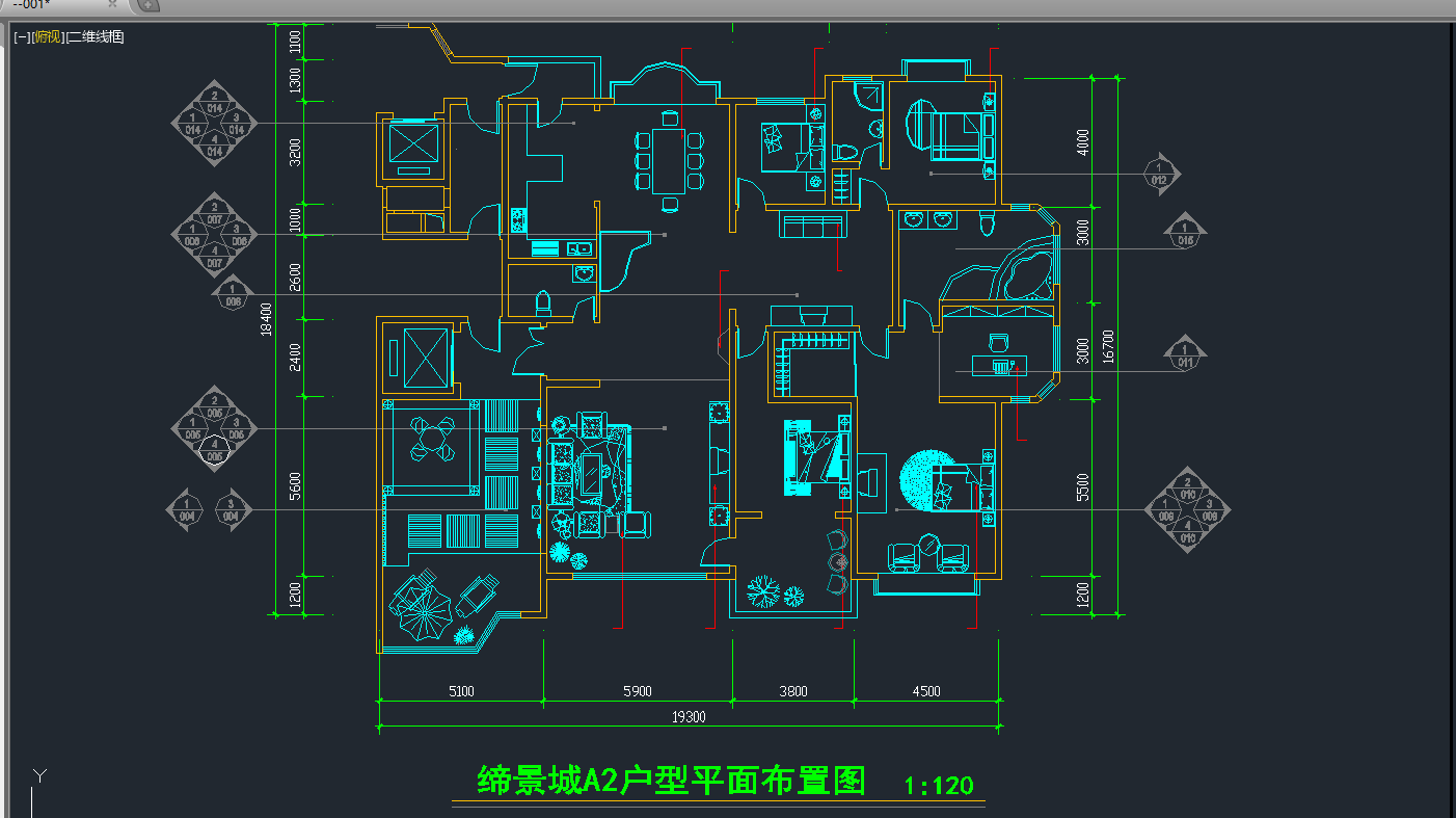 全网独家：室内设计师必备各系风格户型153套家装施工图效果图