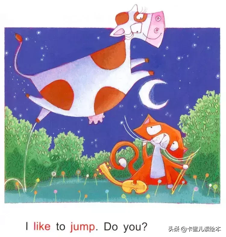 英文有声绘本《The Cow Jumped Over the Moon》奶牛跳过月亮
