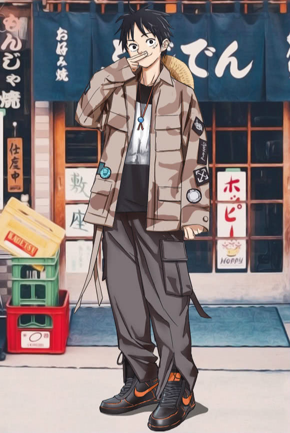 动漫潮图头像霸气(当《海贼王》中的九位角色穿上现代服装,鹰眼最霸气