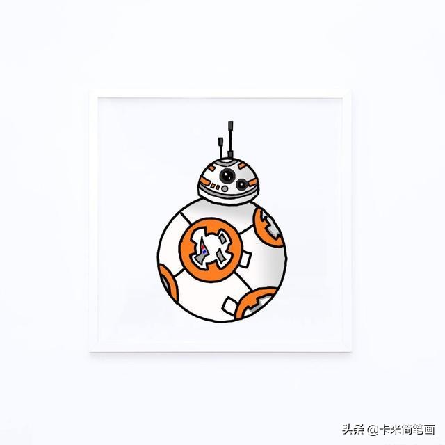 机器人简笔画（星球大战BB-8简笔画教程）