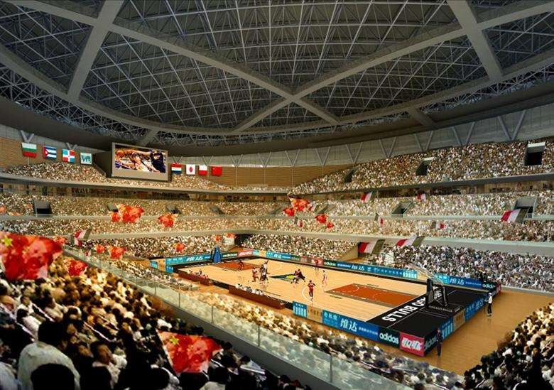 但后期加以改造,还是能达到nba规格,国际篮联考察了深圳大运馆和深圳