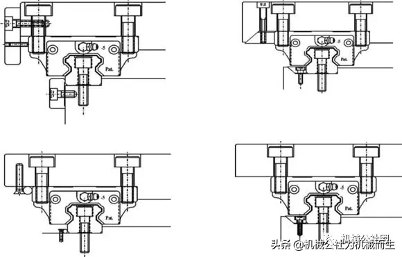 直线导轨的固定螺丝的安装方法