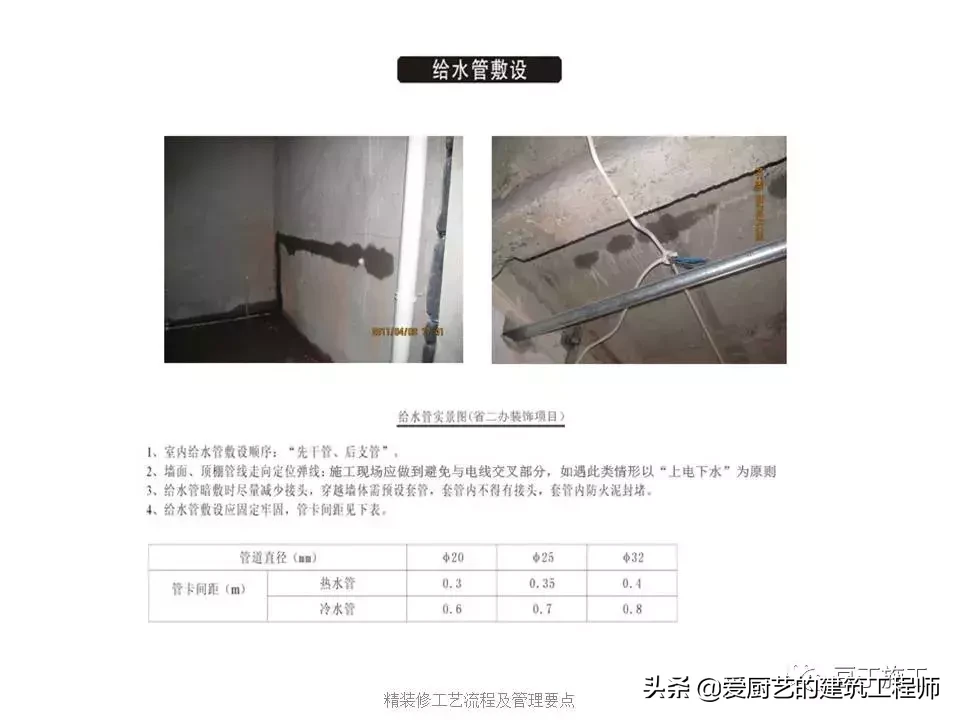 图解装饰装修工程施工工艺流程，用图片的形式解析施工，请收藏