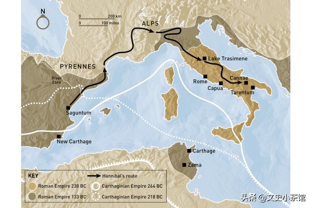 骑大象过雪山？——西方战略之父汉尼拔翻越阿尔卑斯山的壮举