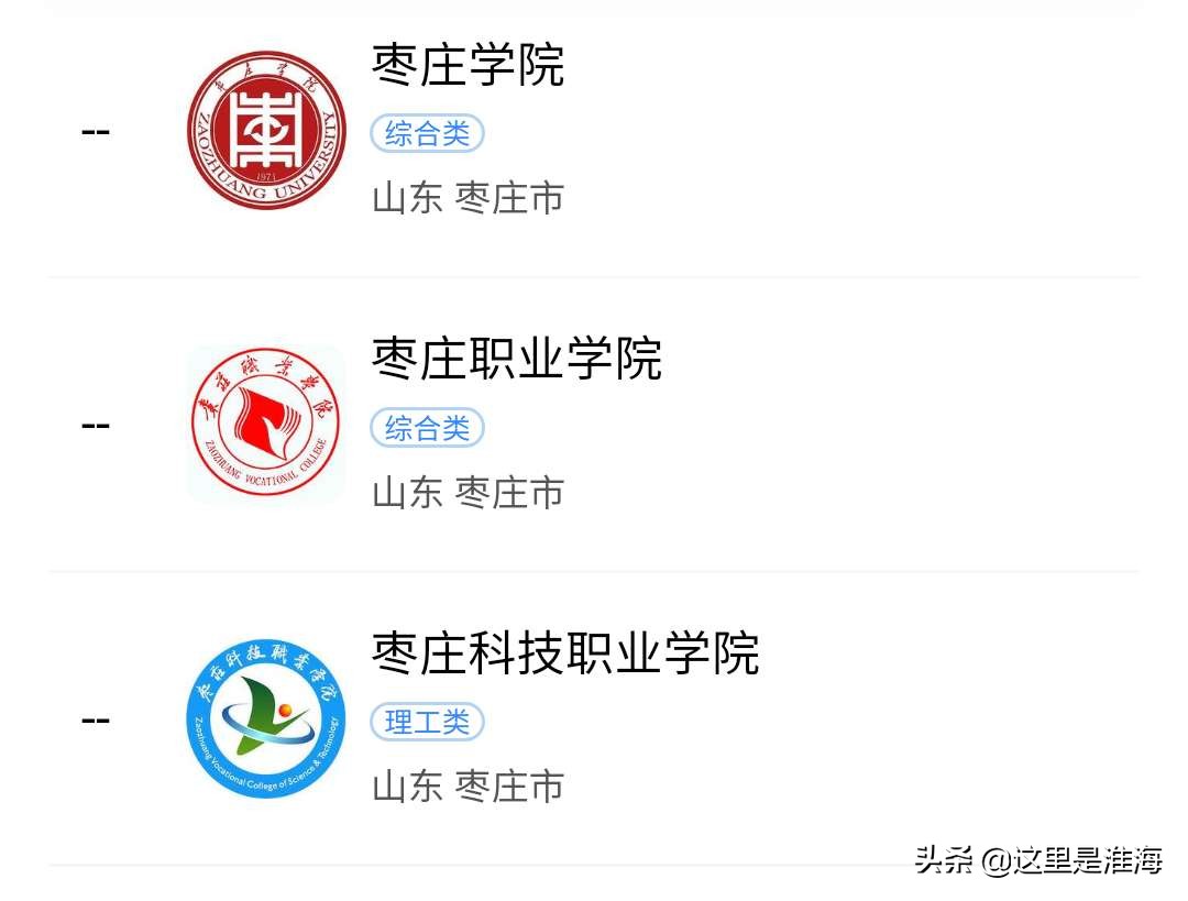 「最强高校」2020年宿州、淮北、宿迁、枣庄的大学哪座更好？