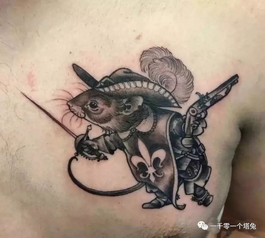 属鼠纹身会选择纹在哪个部位_达一风水网