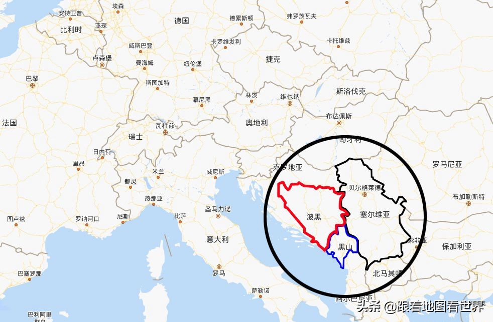 塞尔维亚位于地图的哪个位置（科索沃：塞尔维亚的自治省，为什么一直闹独立？）
