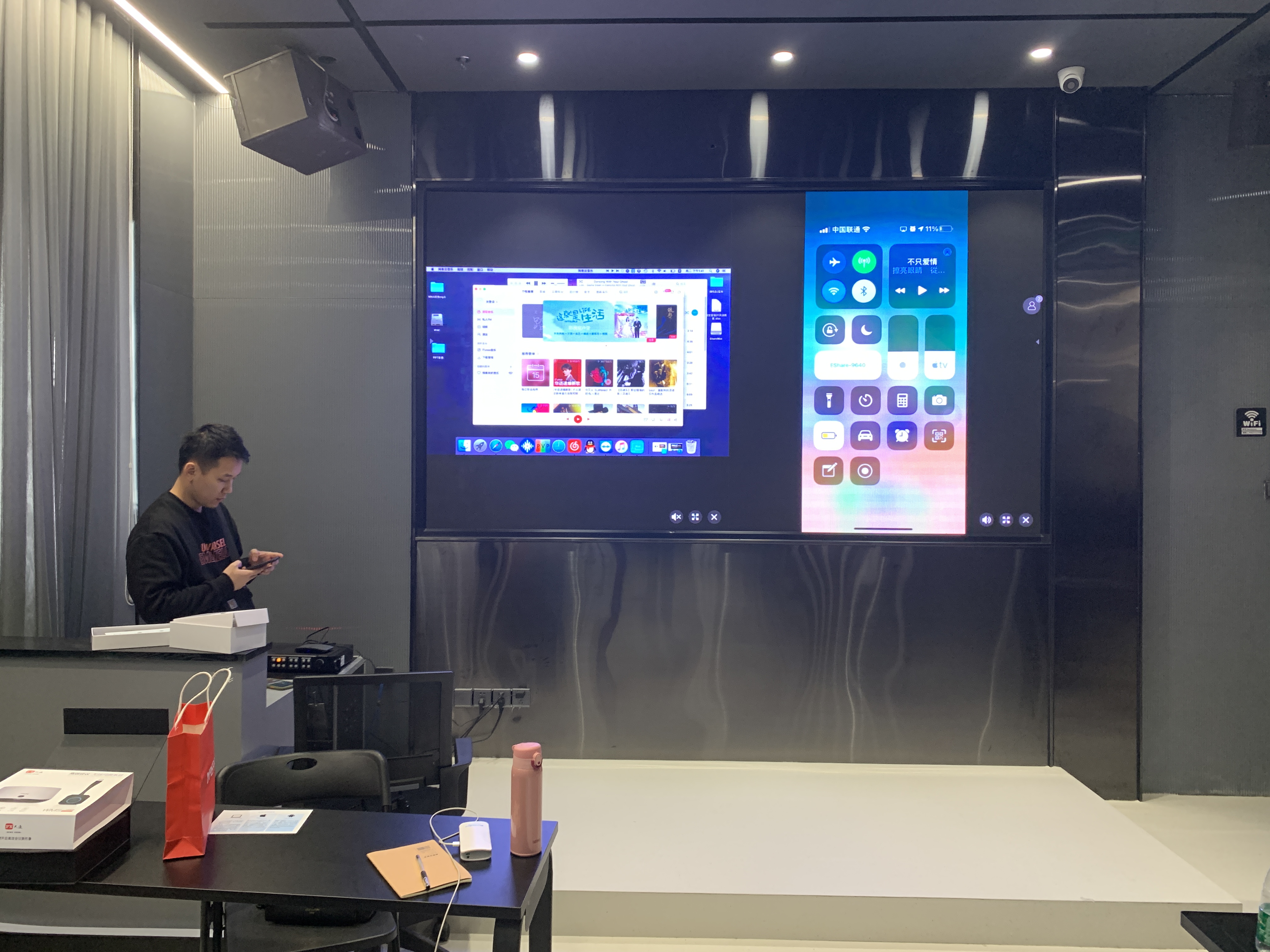 没有网络,没有wifi,笔记本电脑怎么无线投屏到电视和投影仪上
