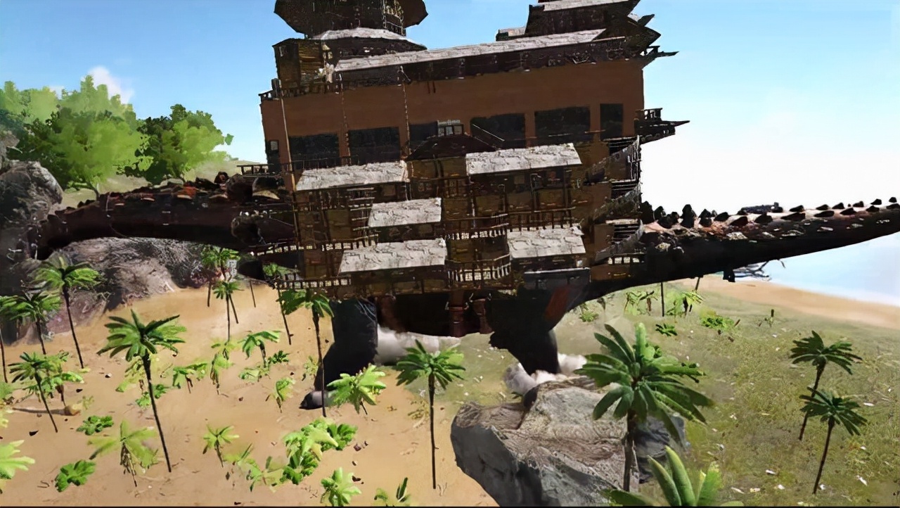 霸王龙在它面前都是弟弟，《方舟生存进化》驯泰坦龙可造移动堡垒