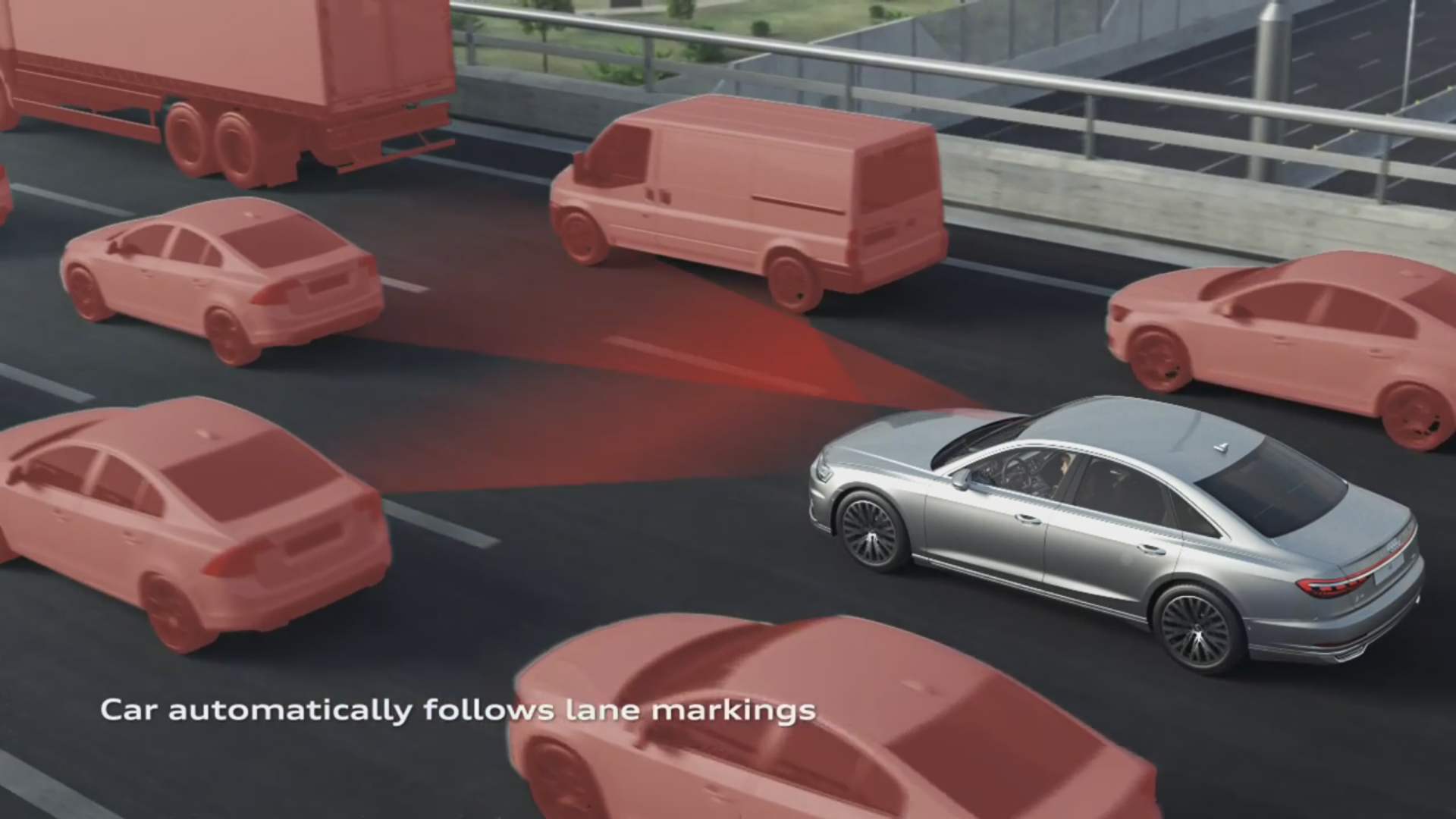 不输特斯拉Autopilot，奥迪A8 L3级别自动驾驶功能剖析