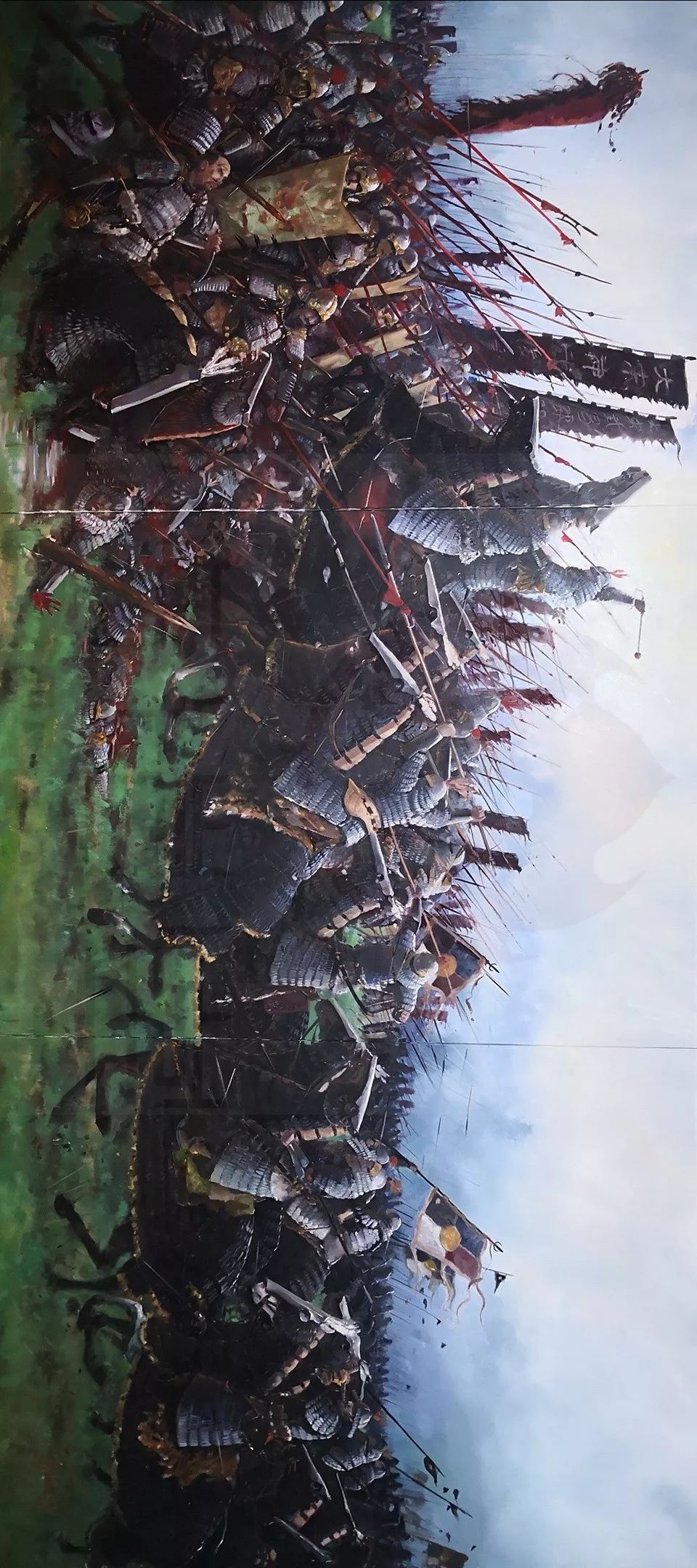 古代兵器圖片100種手繪（古戰(zhàn)場(chǎng)神還原！岳家軍如何大戰(zhàn)鐵浮屠？圖說(shuō)油畫(huà)《郾城之戰(zhàn)》）