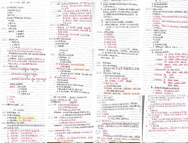 初级会计笔记＋思维导图＋大局观！学霸小姐姐辛苦整理，愿共享