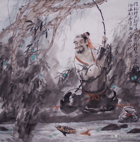 钓鱼诗词精选三十五首 垂钓坐磐石，水清心亦闲