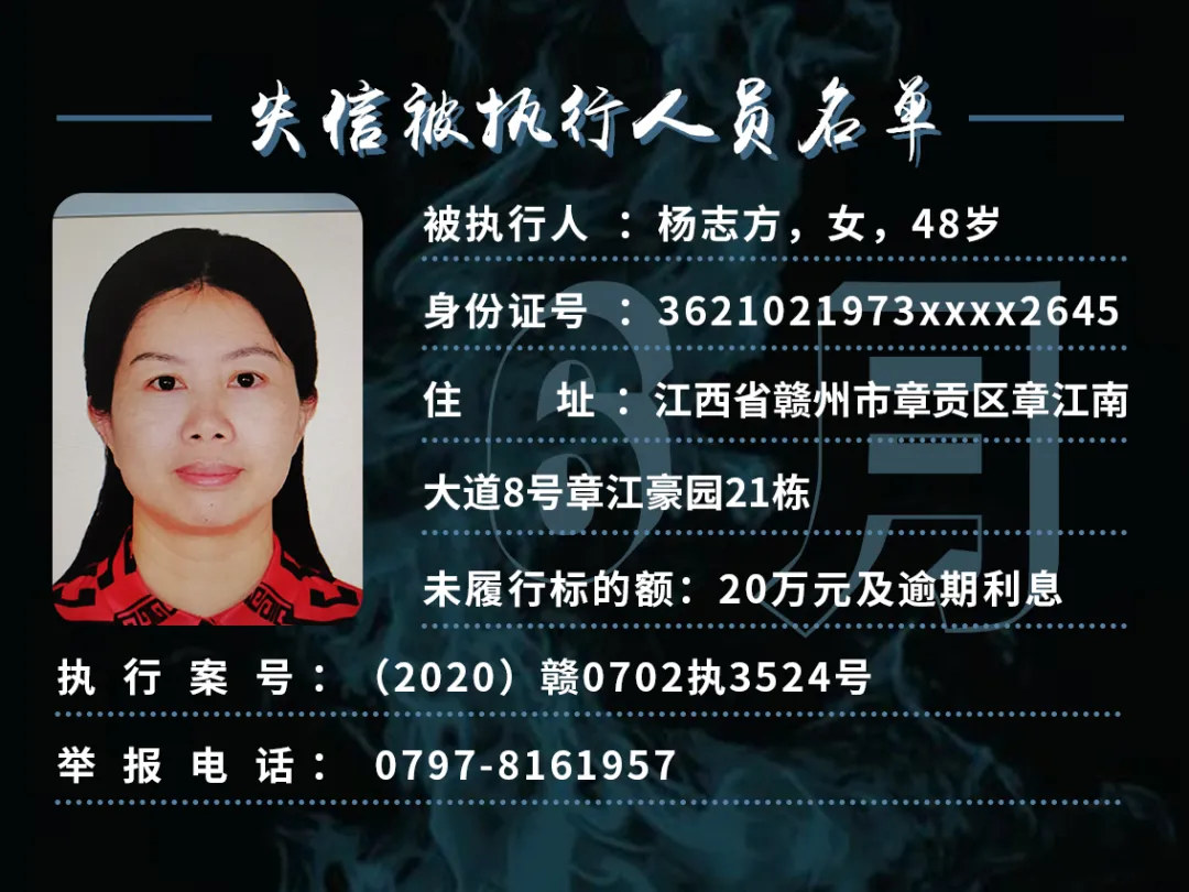 曝光！这些赣州人欠钱不还！你认识吗？