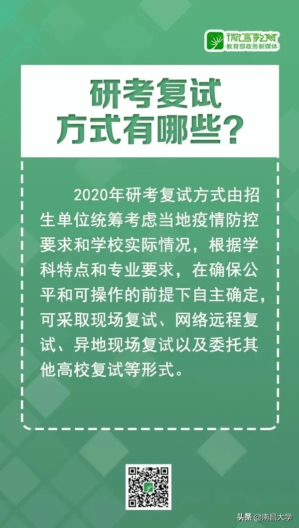 来了！2020年研考国家线和复试安排公布