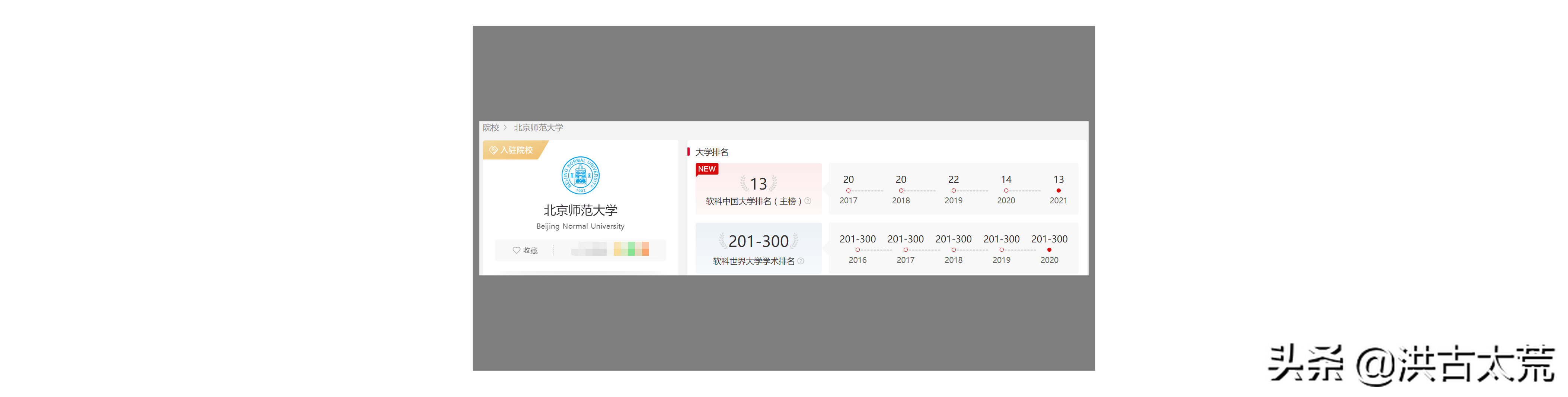 北京师范大学：软科大学主榜排名北京市第三，师范类大学第一名