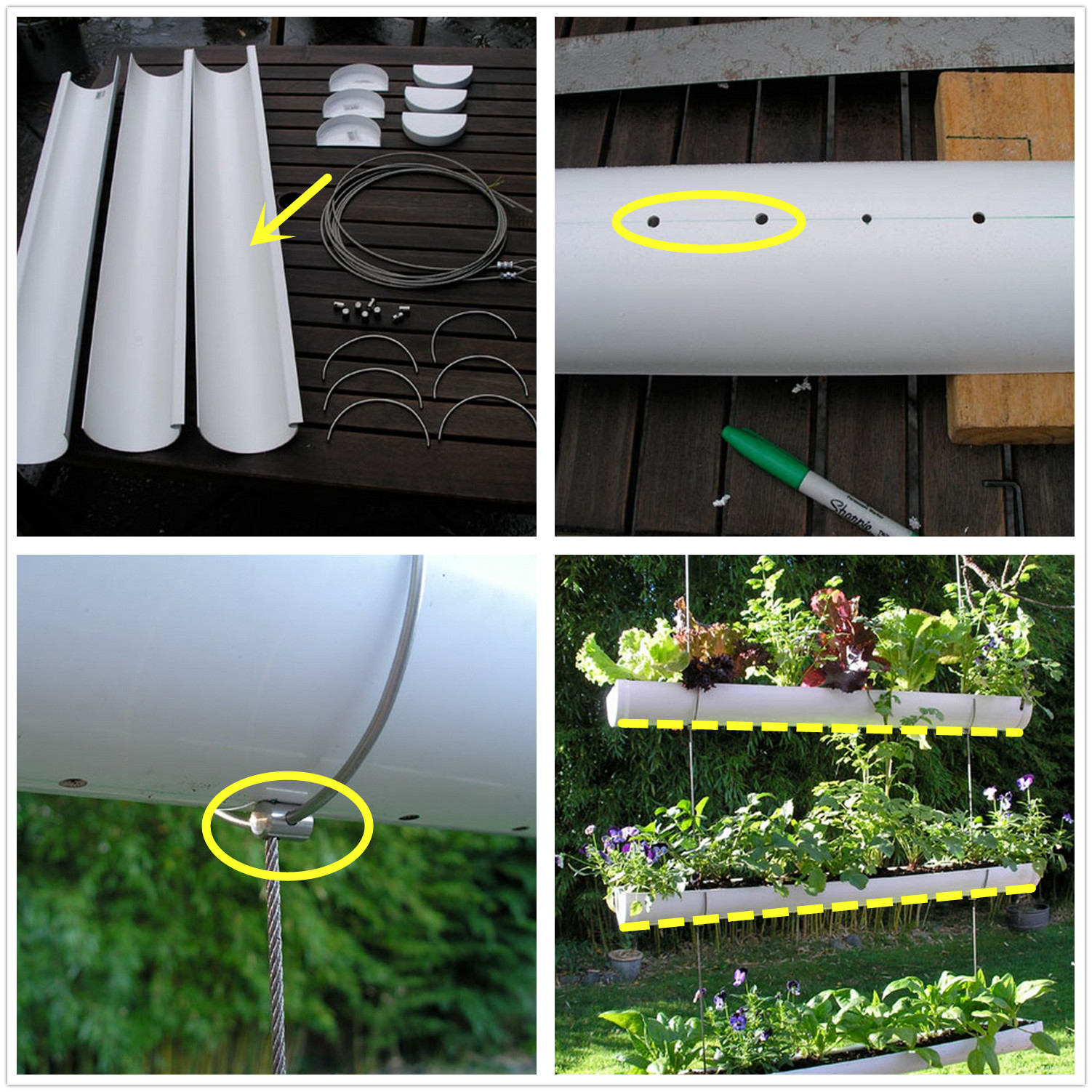 旧pvc管切两半 装在屋檐下当雨水槽 排水方便 雨水也不乱泄 Bierenjia De