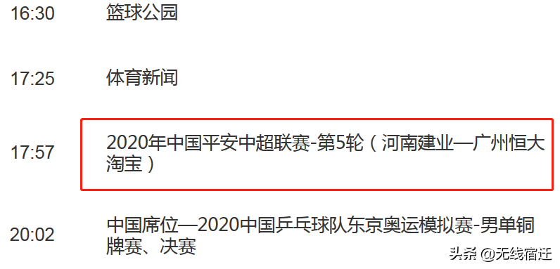中超河南建业今晚直播（中超好戏连台：央视5套直播恒大VS河南建业 今晚苏宁冲击5场不败）