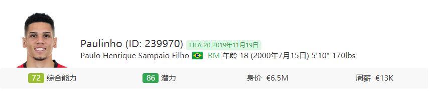 fifa世界杯补丁(「FIFA20妖人推荐」那些值得培养的18岁以下天才妖星)