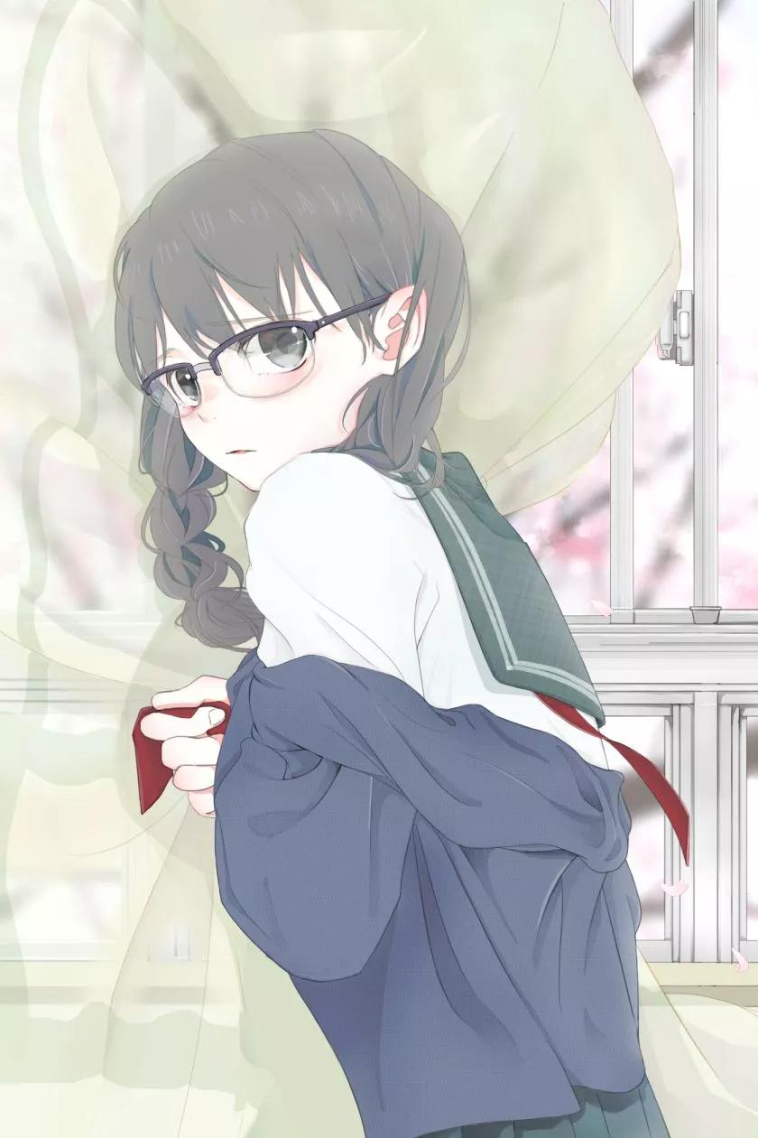 千反田电脑高清壁纸（P站插画分享｜作者：浅井うみ）-华海博客