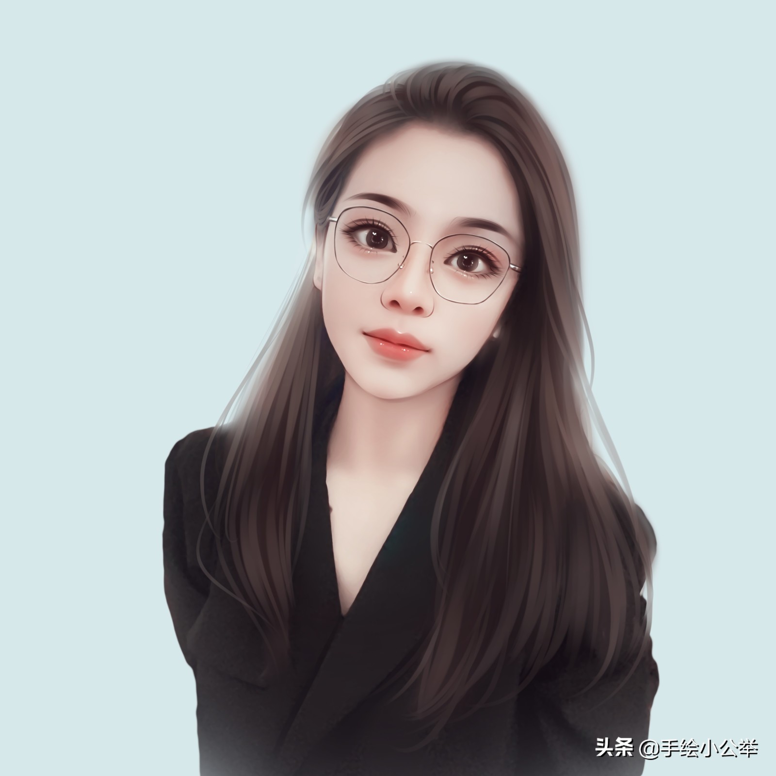 2022换新头像,大眼睛手绘漫画头像萌系又萌又可爱的女生头像