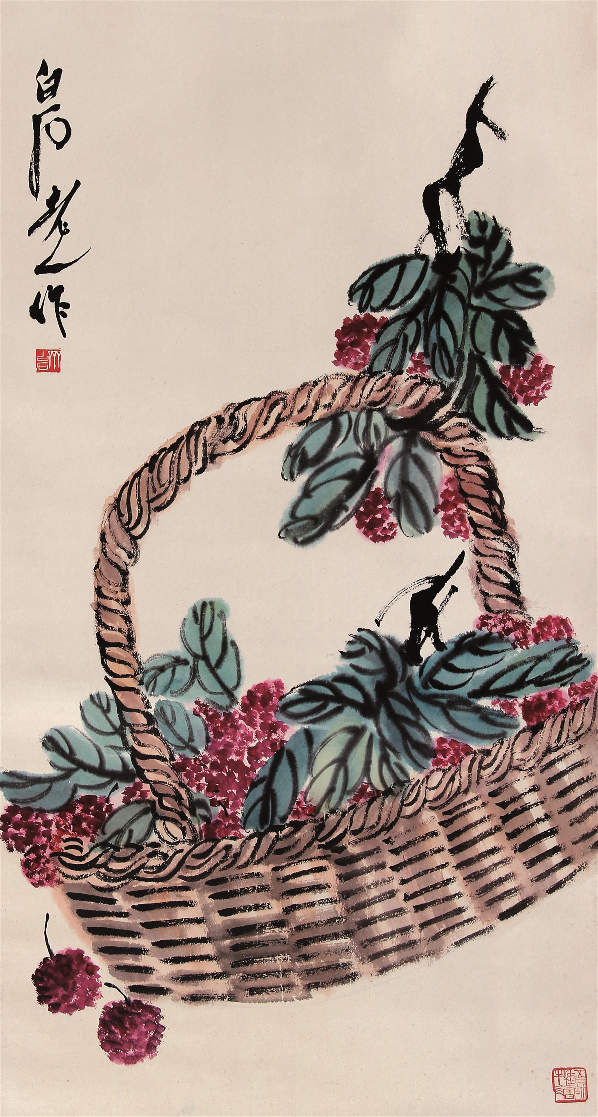 中国100名最著名画家系列-大写意国画齐白石