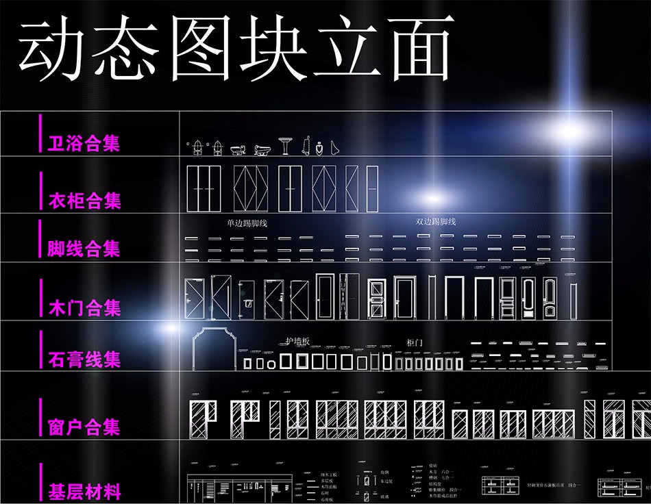AutoCAD抖音同款动态块图库大全「赠送动态块制作方法」