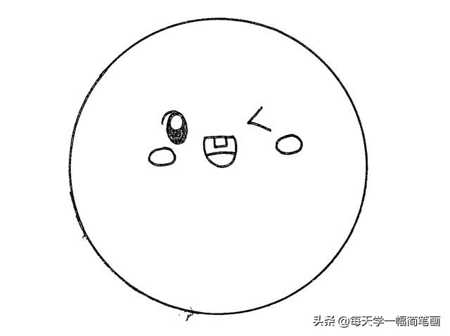 每天学一幅简笔画--彩色地球简笔画的画法步骤